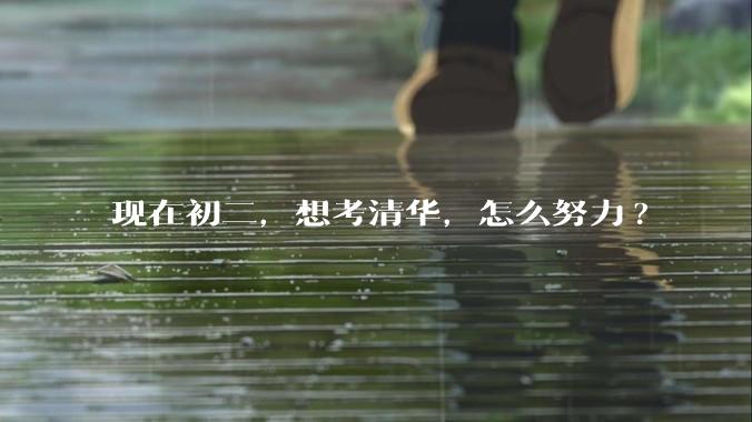 现在初二，想考清华，怎么努力?
